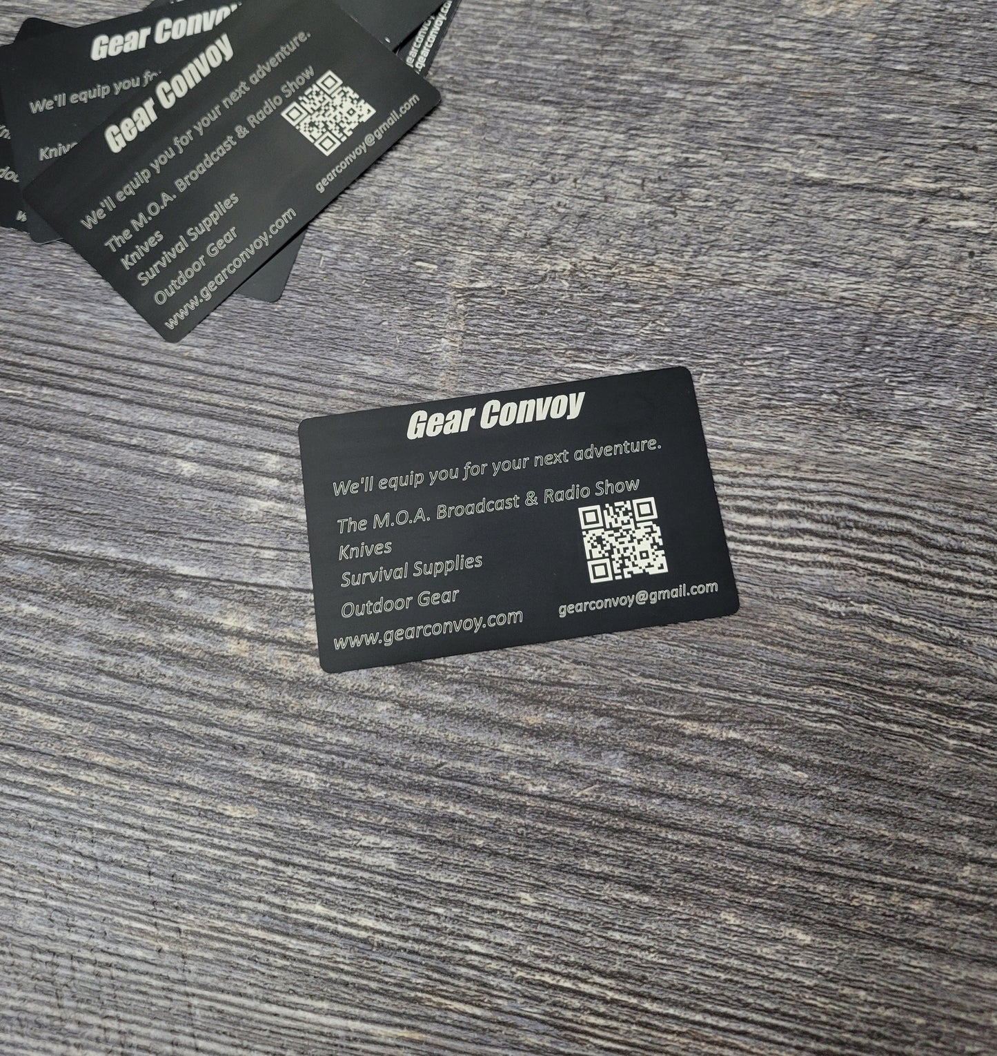 Custom Laser Engraved Metal Business Cards