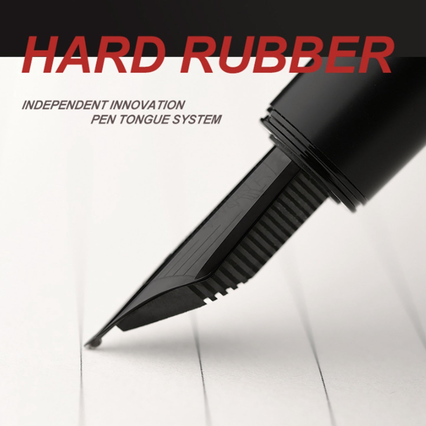 HongDian N6 Black Piston Fountain Pen Resin EF/F/Long Knife Nib Beautiful Torpedo Cloud Seal Cap Business Office Writing gifts