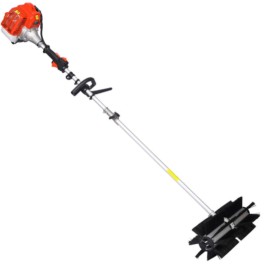 snow sweeper GASOLINE POWERED BROOM SWEEPER,52CC 2 STROKE ,BROOM BRUSH 24x9" EPA