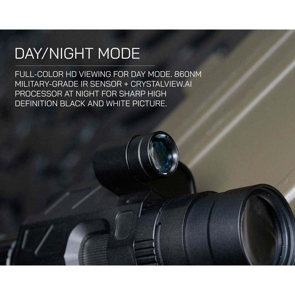 HD Night Vision Rifle Scope and Optical Attachment - Can Be Paired to Existing Rifles Scopes or Used as Standalone Rifle Scope