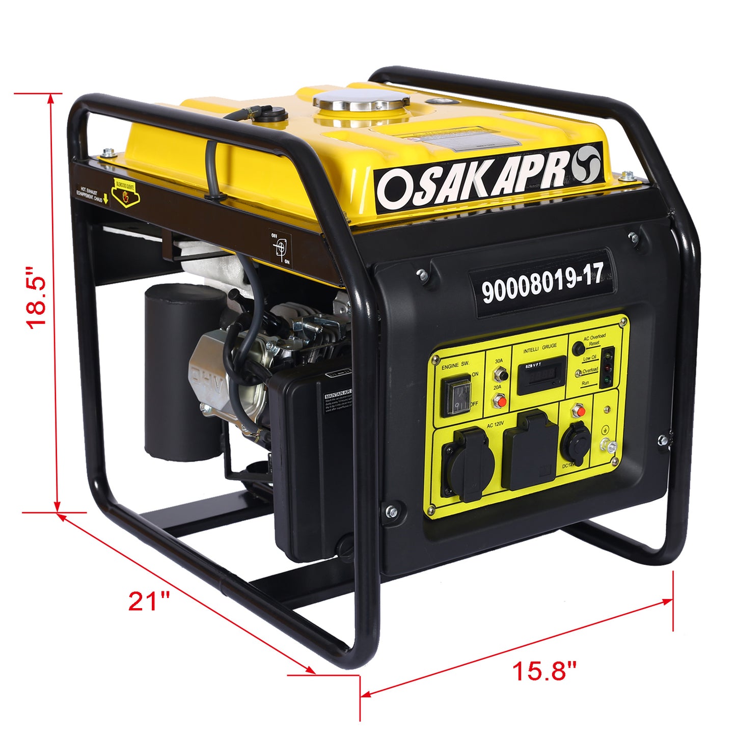 open frame Inverter Generator 4200w,gas powered ,EPA compliant