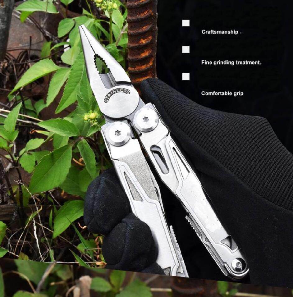 Daicamping DL12 18 In 1 Camping Multitools Clip Multi Pliers Multifunctional 7CR17MOV Folding Knife Tools Swiss Army Multi Knife